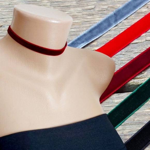 Anthropologie Jewelry - 5 velvet choker necklaces